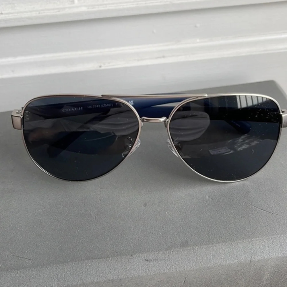 NWT Coach Aviator Sunglasses New w Tag & Case - Picture 8 of 12